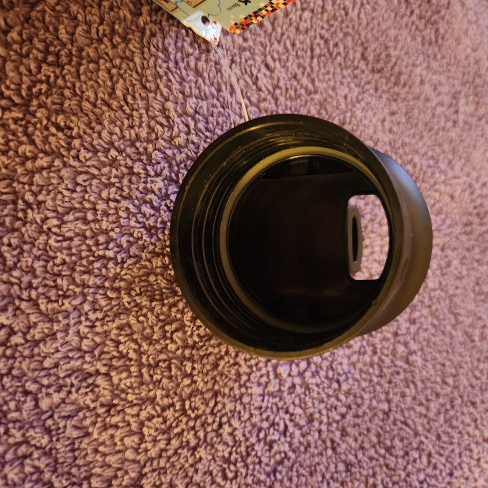 Yak Pak Purple 💜 & Black 🖤 Heart Pattern Water Bottle - Picture 8 of 8